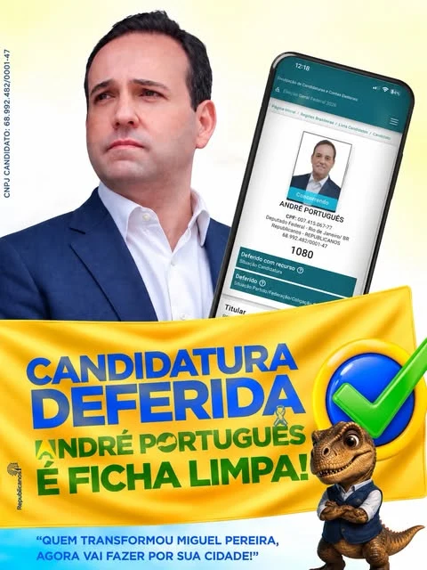 Justiça Eleitoral defere a candidatura de André Português a Deputado Federal